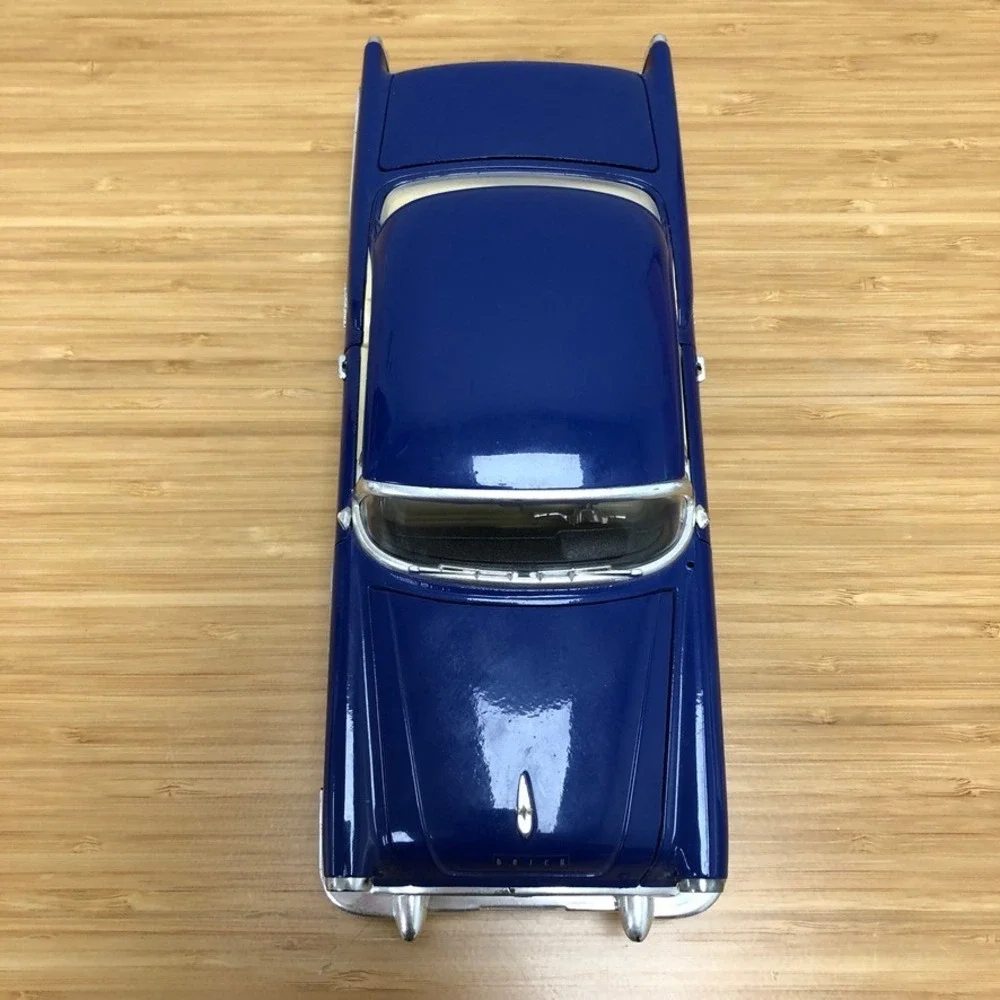 Mira 1955 Buick Century 1:18 Scale Model Blue Diecast Spain Vintage Collectible